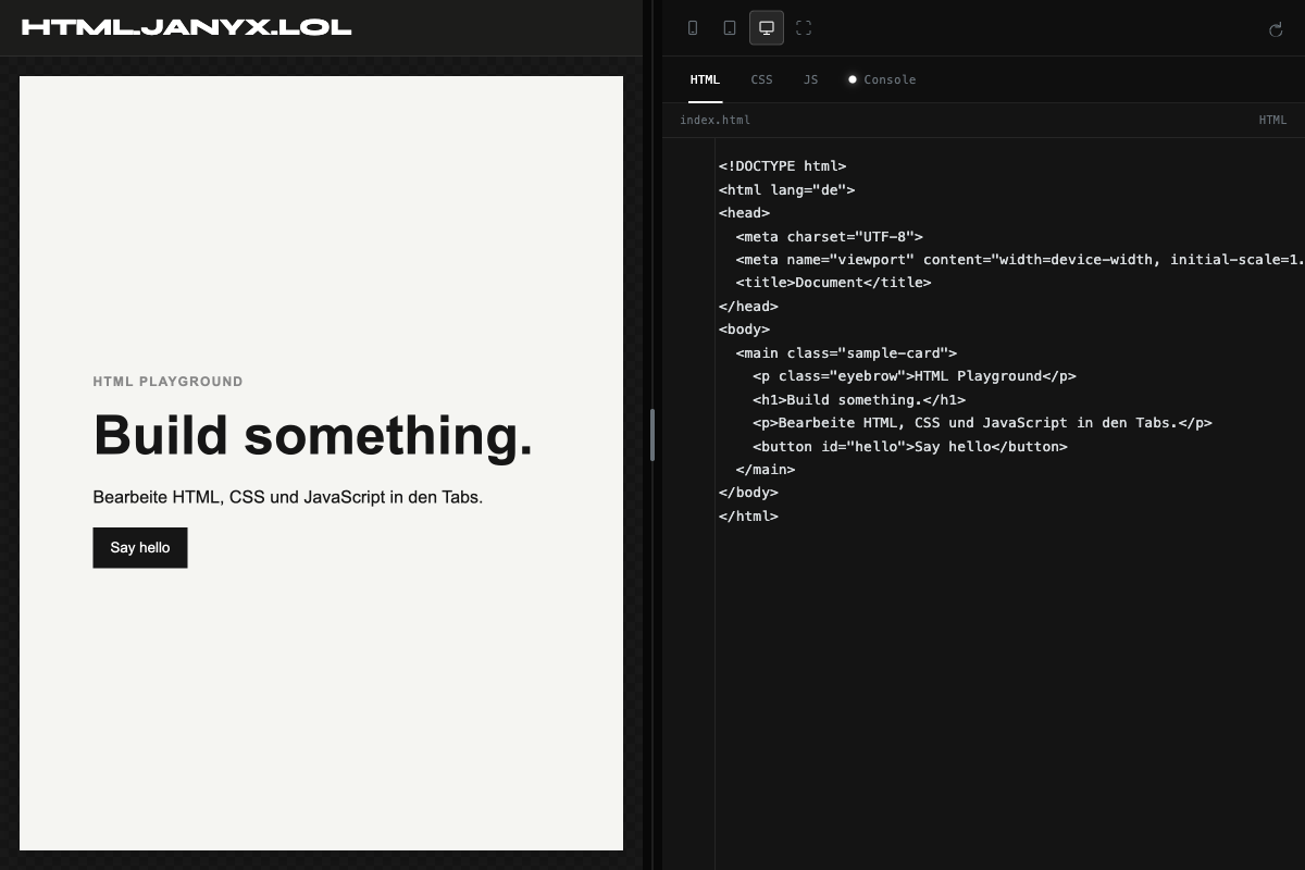 Vorschau von HTML Viewer